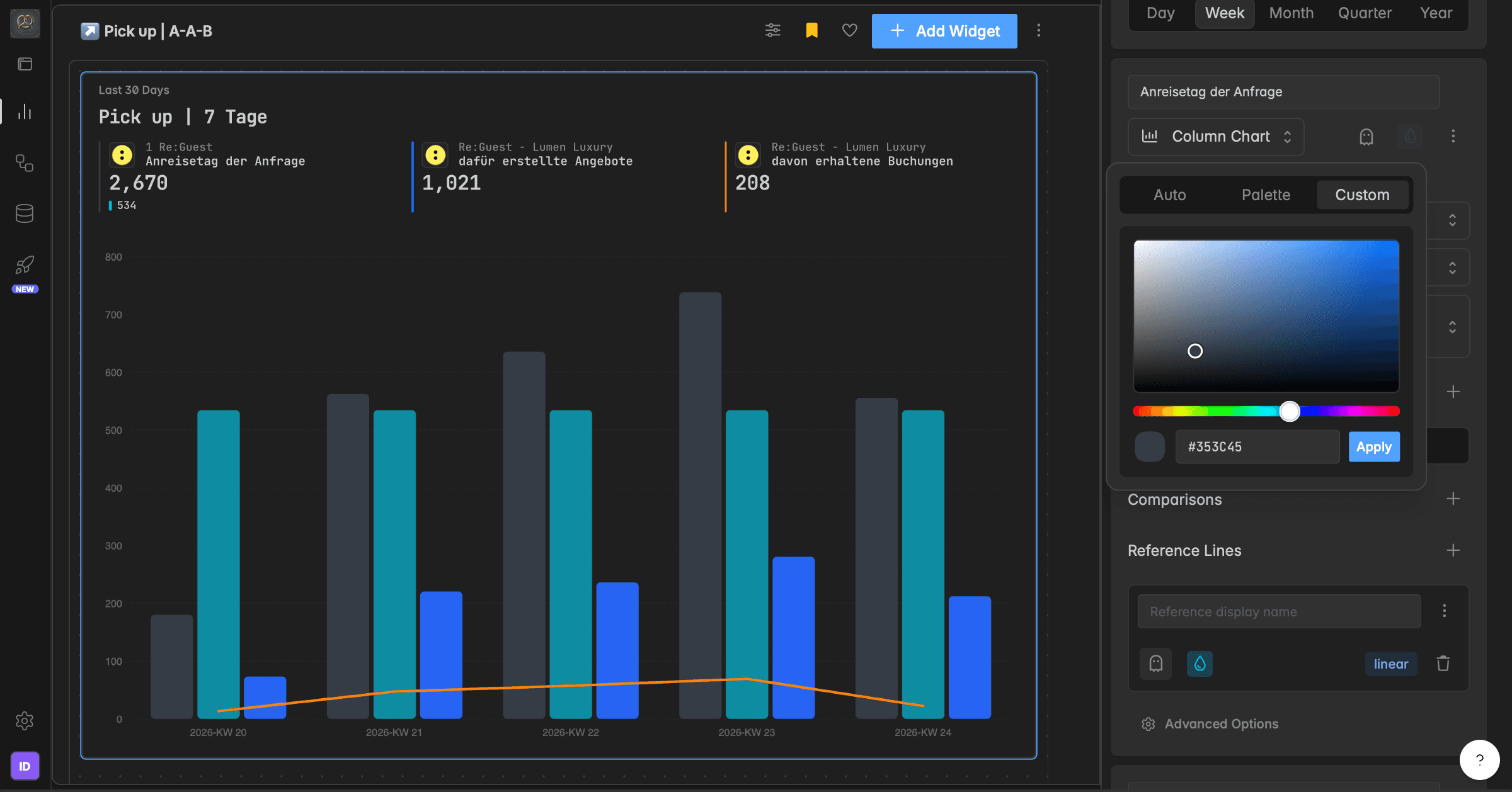 Style a widget